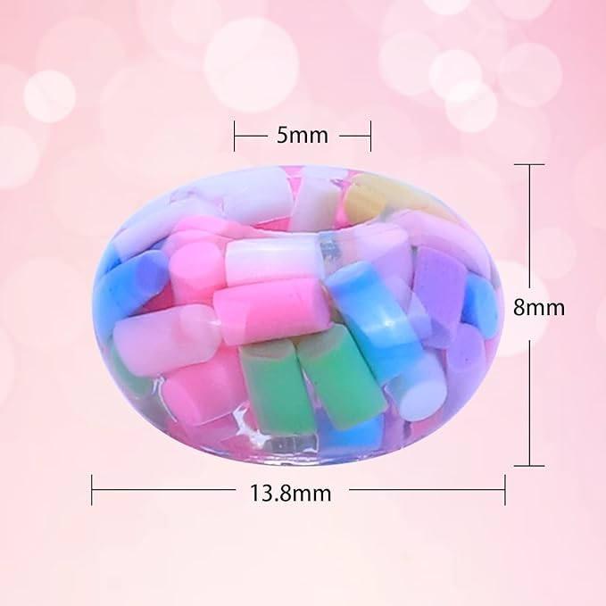 AIPRIDY Girls' Lucky Beads Lover Amber Beads, Big Hole Spacer Beads European Craft Beads for DIY Charms Bracelet Jewelry Making (Cylinder Pink)