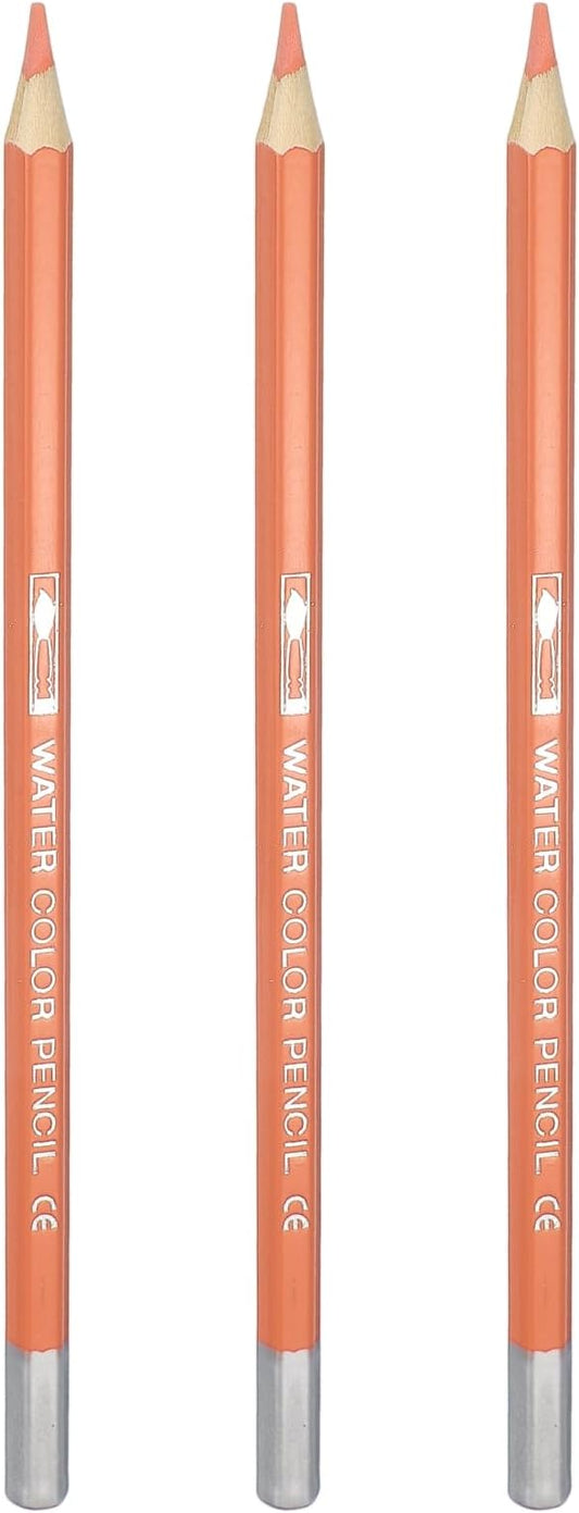PATIKIL Watercolor Pencils, Leather Red Color Pencil Set Sketch Coloring Drawing Colored Pencils Bulk Artist Drawing Supplies for Adult Coloring Book Blending, 3 Pcs