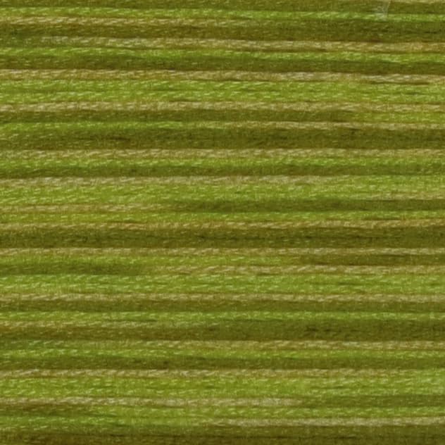 KCS Big skeins of 25 Meters Size 25 Color Variegated Cross Stitch Stranded Threads,6 skeins,4070