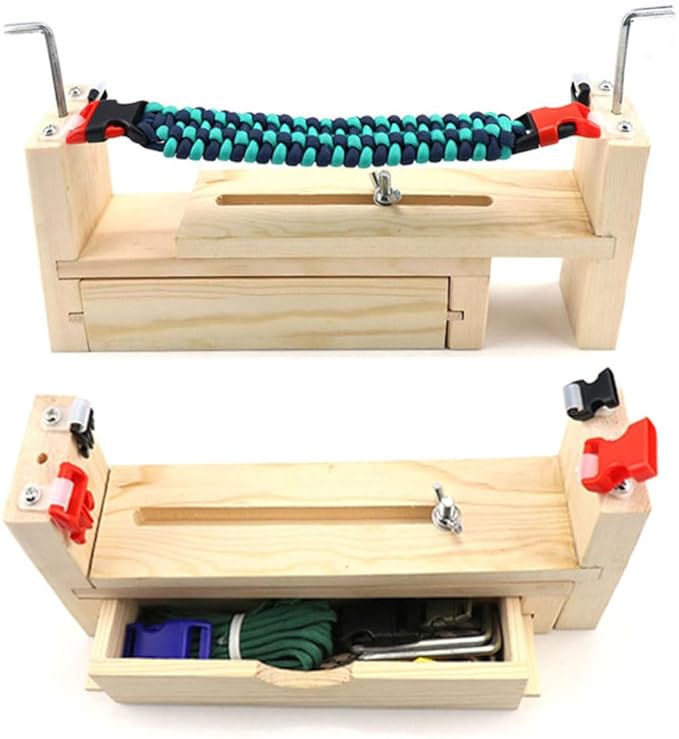 Afantti Paracord Jig Tool Bracelet Maker Kit with Paracord Accessories | 10 Paracords | for Girl Making Bracelets