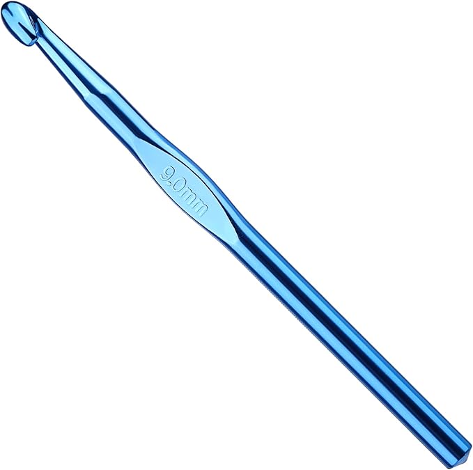9mm Aluminum Crochet Hook, Smooth Crochet Needles, Knitting Needles for Yarn Craft, Great Handmade DIY Present for Friends, Random Color