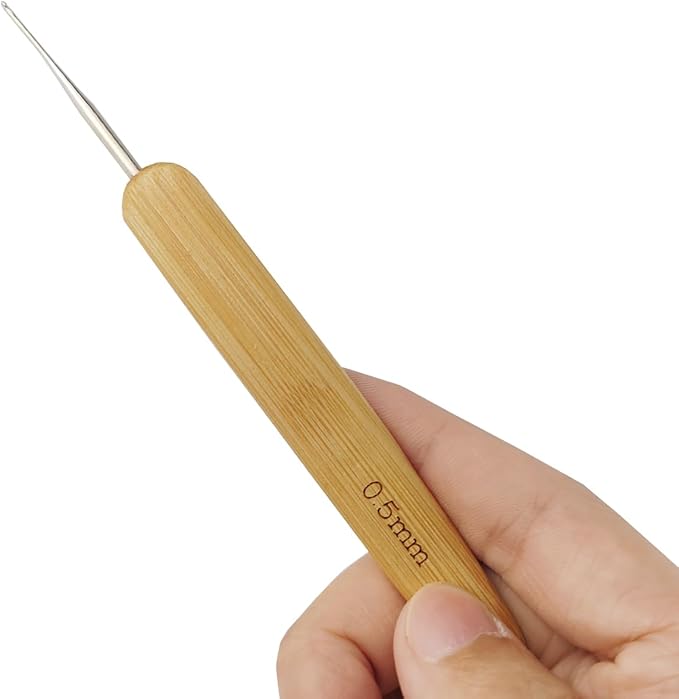 GXXMEI 9PCS Dreadlock Crochet Hook for Hair Dreadlock Needle Tool for Braid Craft Dread Locks Crochet Needles 0.5mm 0.75mm 1mm 1.75mm