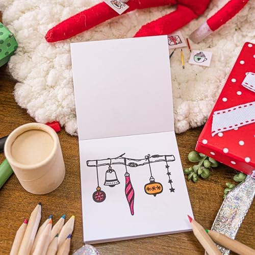 A Brighter Year The Original Adult Mini Coloring Book - Holiday 3-Pack - 3” x 3” Pocket Size, 50 Pages, Lay Flat Binding, Thick Paper, No Bleeding - Stress/Anxiety Relief - Relaxation, Gift, Travel