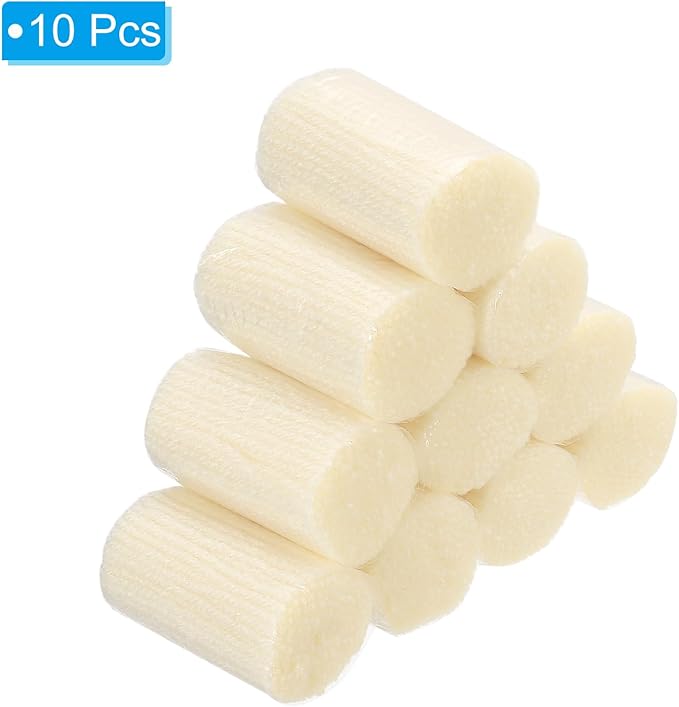 PATIKIL 10 Rolls Latch Hook Yarn Kit, Precut Rugs Making Crochet Bundles for Adults Beginners Tapestry DIY Craft, Beige