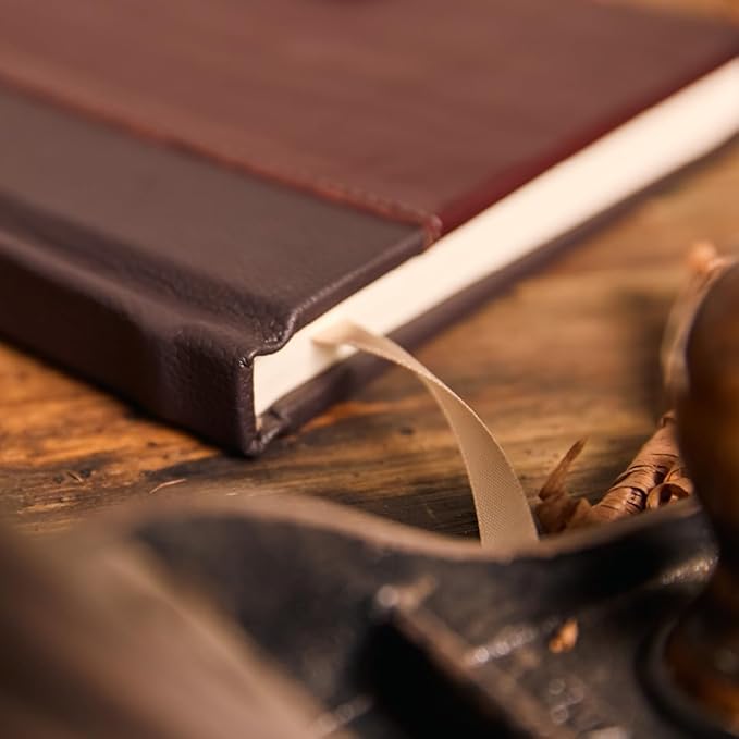 Luxury Leather Sketchbook, Hardcover Drawing Notebook, Pen Loop/Magnetic Closure, Acid Free 150gsm Thick Paper, Full Grain Leather Artisan Collection by Leatherpress (9.3” x 7.8” x .9”)