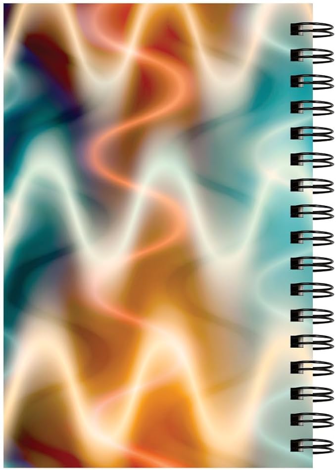 UCreate Fashion Poly Sketch Book, Neon Squiggles, 6" x 9", 1 Count