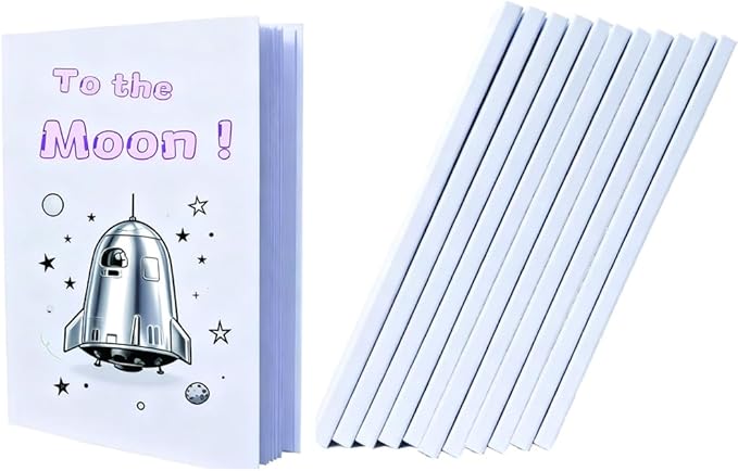 12PCS 7x10 Inch White Blank Books 160GSM Blank Hardcover Book to Write Stories Hardcover Sketchbooks for Students DIY Make Your Own Book Blank inside 48 Pages