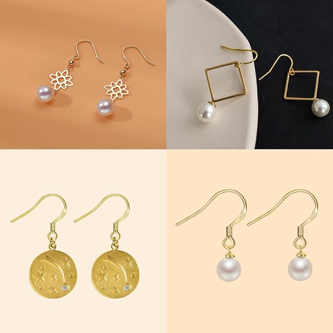 14k gold earring hooks hypoallergenic 200pcs ear wires + fish hooks jewelry making supplies findings nickel-free with 200pcs clear rubber earring backs for diy jewelry