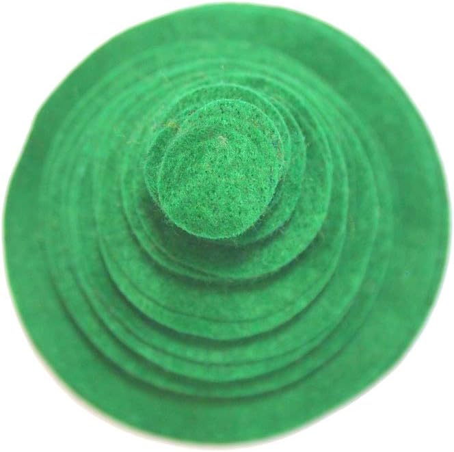 Playfully Ever After Green Craft Felt Circles (Mixed Size Pack - 56pc)