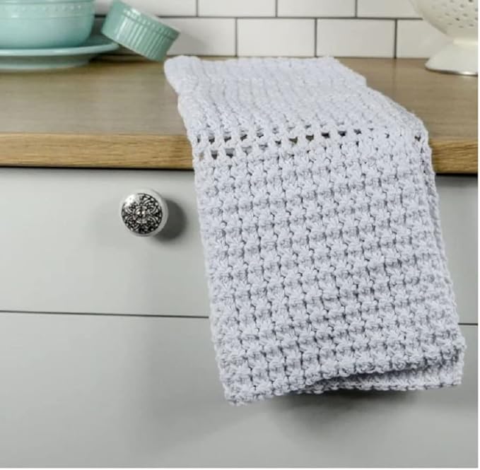 Premier Home Cotton Yarn 6-Pack Bundle with Bella's Crafts Stitch Markers (White Cream Gray Black Asst)