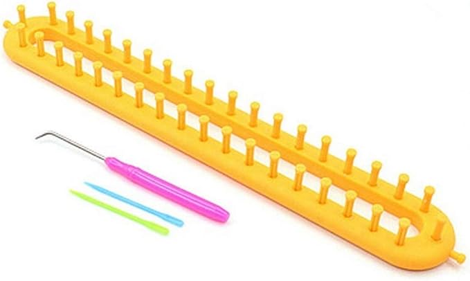 JapanAmStore 1Pcs Long Knitting Loom DIY Weaving Loom for Scarf Sweater Shawl Knit Weaving Tool (M)