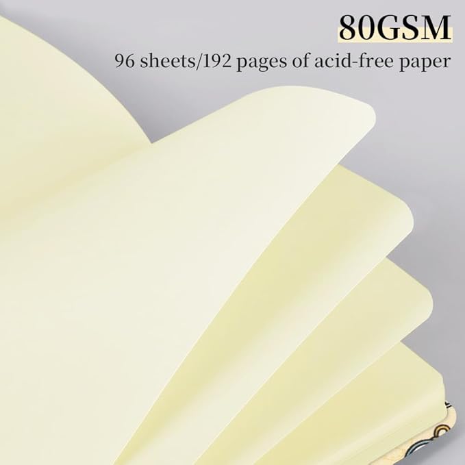 Small Square 5x5" 80gsm Mini Notebooks Blank Pages Sketchbooks Travel Journal Pocket Hardcover Paint Writing Notebook Blank Diary Memo Planner Sketchbook Fabric Cover, Travel