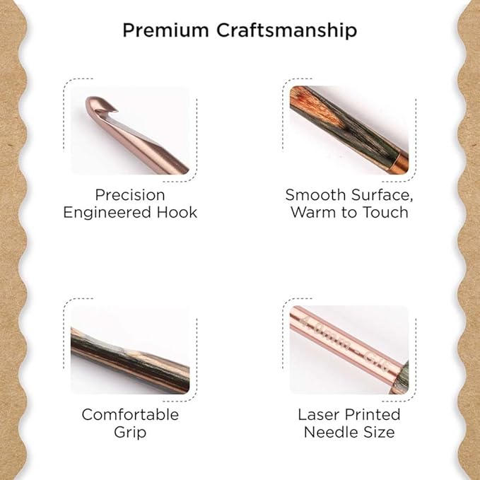 Knitter’s Pride Terra Single-Ended Crochet Hook – US Size G (4mm)