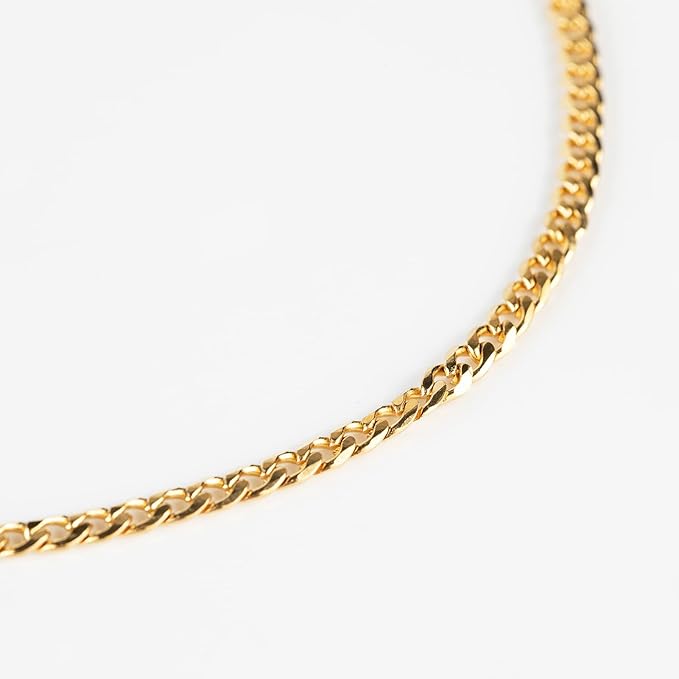 YOUBEIYEE 16.4 Feet Gold Stainless Steel Curb Cuban Chain for Jewelry Making Necklace Choker DIY Findings Chain Spool with Jump Rings Lobster Clasps