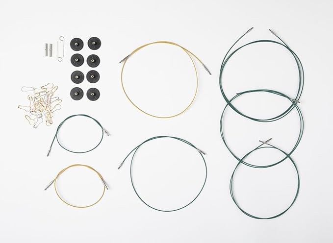Knit Picks Resilience Premium Wood Interchangeable Knitting Needle Set with Case and Stitch Markers (Moonstone Resilience)