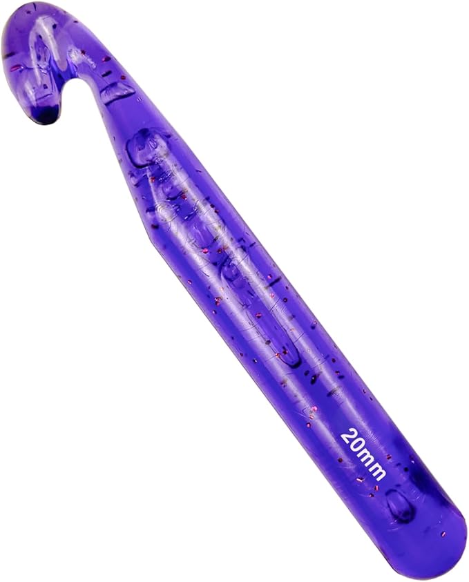 Mdoker 20mm Large Crochet Hook,Big Crochet Hooks for Chunky Yarn,Ergonomic Giant Needles,Huge Crochet Hook for Knitting Yarn,Beginners and Experienced Crochet Lover