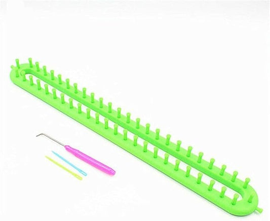 1 Set Portable Knitting Kit, Needle Scarf Knitter Weaving Loom Knitting Kit, Weaving Tool Sewing Accessories(Green)
