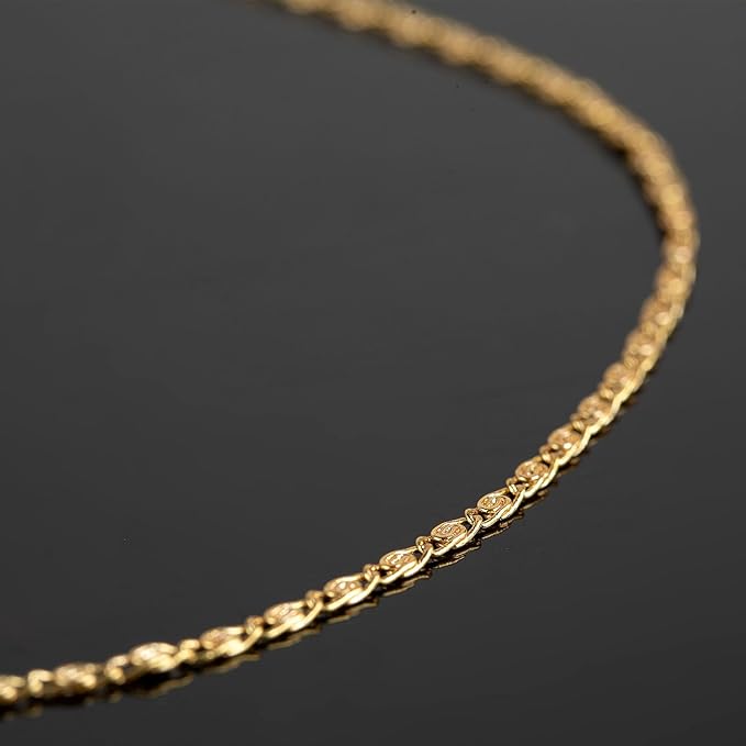 10 Meters Jewelry Chain for Jewelry Making, 18K Gold Plated Chain Necklace for Women Light Gold Chain Roll with 20pcs Lobster Clasps + 50pcs Jump Rings