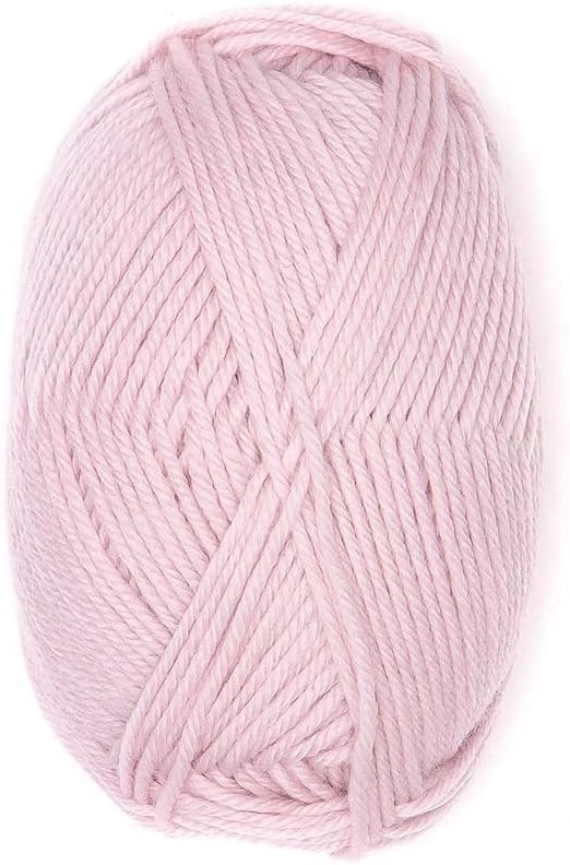 100% Pure Wool Yarn Superwash Set of 3 Skeins (150 Grams) DK Weight - Sourced Directly from Peru - Heavenly Soft and Perfect for Knitting and Crocheting (Baby Pink)