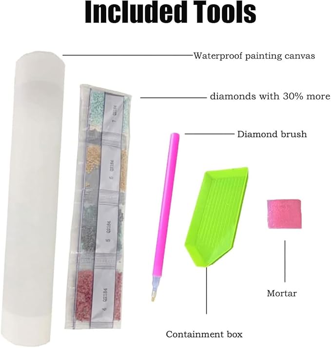 EIBEILI Diamond Art Kits for Adults, Book 5D Diamond Painting Kits for Beginner DIY Gem Art Full Drill Diamond Dots Crystal Craft Kits for Home Wall Decor Gifts 12x12inch