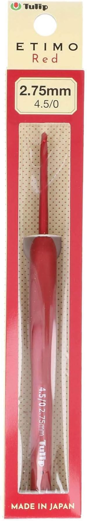 Tulip Etimo Red Crochet Hook Soft-Grip 2.75mm 1pc