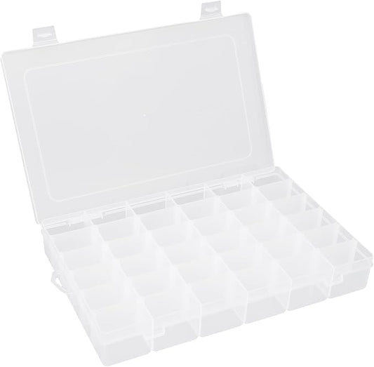 OALCQ 36 Grids Bead Organizer Box Tackle Box Organizers and Storage Rock Collection Boxes Plastic Organizer Boxes