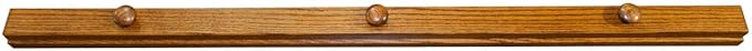 RRD Quilt Hanger for Wall for Display (30") Amish Made Wooden Quilt Rack Wall Mount - Rustic Tapestry Quilt Wall Hangers (Oak Wood, Michaels Stain, 30" Long)