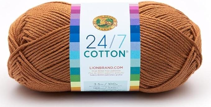 Lion Brand Yarn - 24/7 Cotton - 6 Skein Assortment (Autumn)