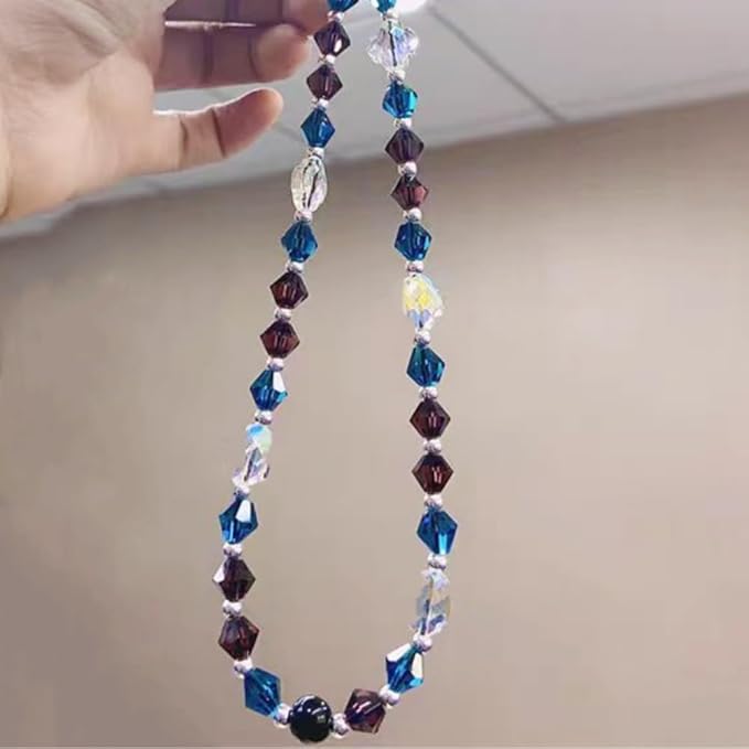 600pcs Bicone Crystal Beads 3mm Crystal Glass Faceted Beads for Necklace Bracelet Earrings DIY Jewelry Crafts Making Supplies(Black)