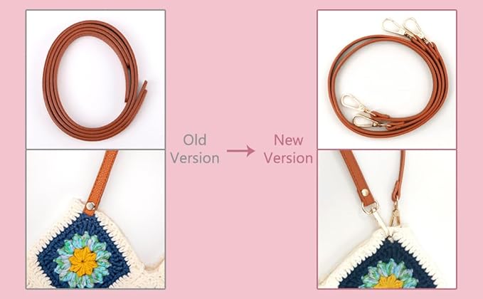 Hanfetch Crochet Kit for Advanced or Intermediate Beginner, Step by Step Video Tutorial and Detailed Guide Instruction DIY Craft Supplies for Adult and Kid with Complete Kit for Granny Square Tote Bag
