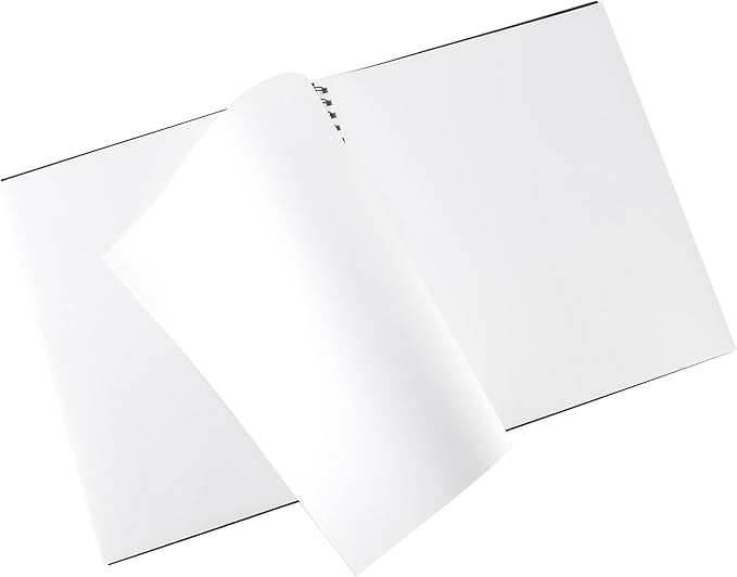 Pentalic - 11"x 14" Double Wirebound Sketchbook, 80 Sheets, Black
