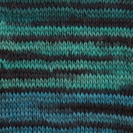 Patons Kroy Socks Yarn 2-Pack Bundle with Bella's Crafts Stitch Markers (Turquoise Stripes)