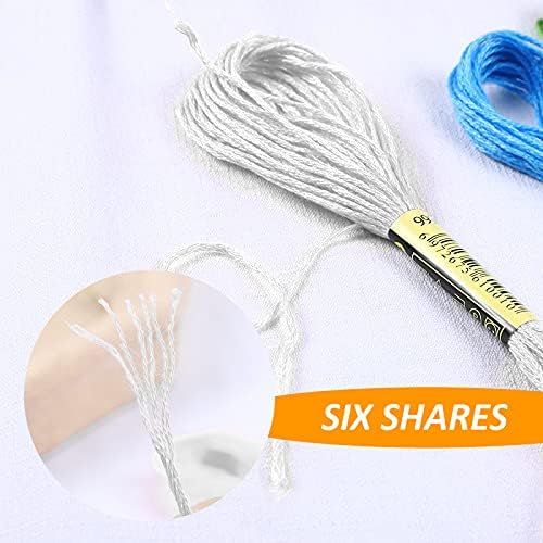 Embroidery Floss Kit-24 Skeins Premium Cross Stitch Thread for Knitting, Embroidery Stitching and Cross Stitch Project