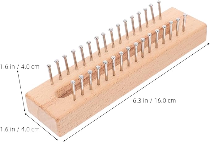 1 Set Knitting Looms Wooden Scarf Loom Woolen Weaving Kit Scarf Hats Making Tools Crochet Hook for DIY