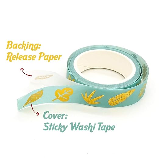 YUBBAEX Silver Washi Tape IG Style Laser Foil Masking Tape Set Decorative for Arts, DIY Crafts, Journal Supplies, Planners, Scrapbook, Card/Gift Wrapping -4 Rolls x 15mm- (Watercolor Laser)