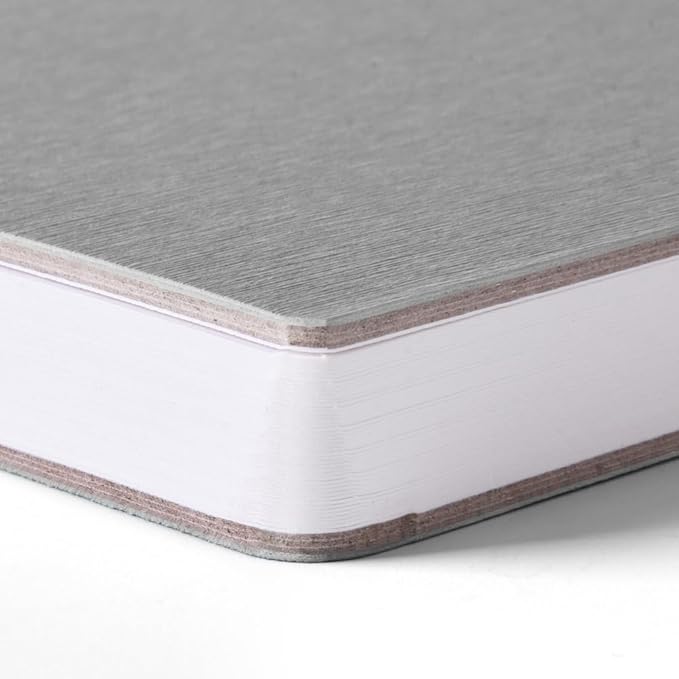 Mifuner Light Gray Hardcover Sketchbook Square Hardbound Sketch Journal 4.7 x 4.7 Inch 42 Sheets Art Book 250GSM Ultra Smooth Paper Ideal for Pencils,Water Color Pen,Marker Pen