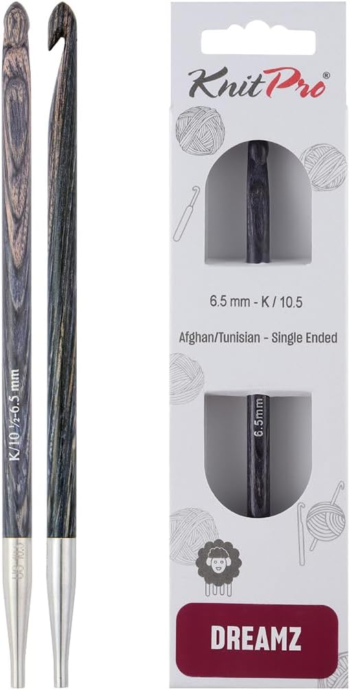 KnitPro Dreamz Afghan/Tunisian Crochet Hook | US Size K (6.5mm)