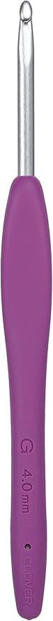 Clover 1045/G Purple Amour Crochet Hook, Size G, 4.0mm