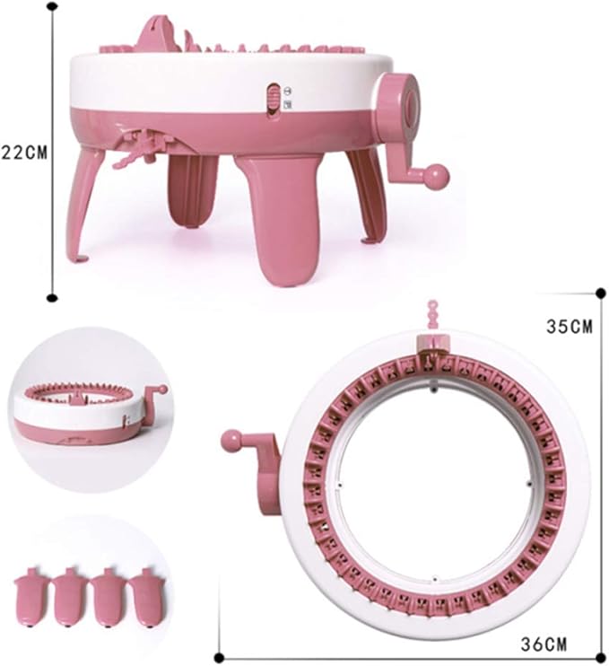 SENTRO 40 Needles Knitting Machine with Electric Adapter, Knitting Board Rotating Double Loom,Smart Weaving Loom Round Knitting Machines, Weaving Loom Machine Kit for Automatic Knit