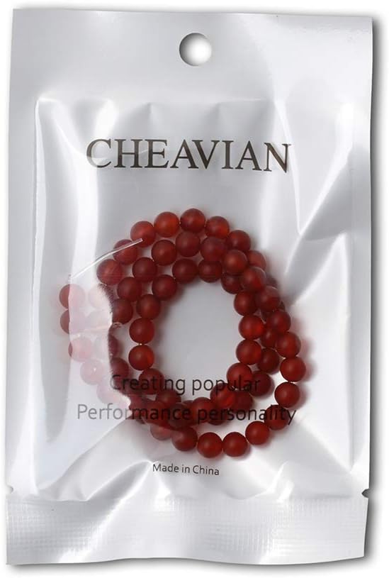 60PCS 6mm Natural Frosted red Agate Round Loose Beads for Jewelry Making DIY Findings 1 Strand 15"