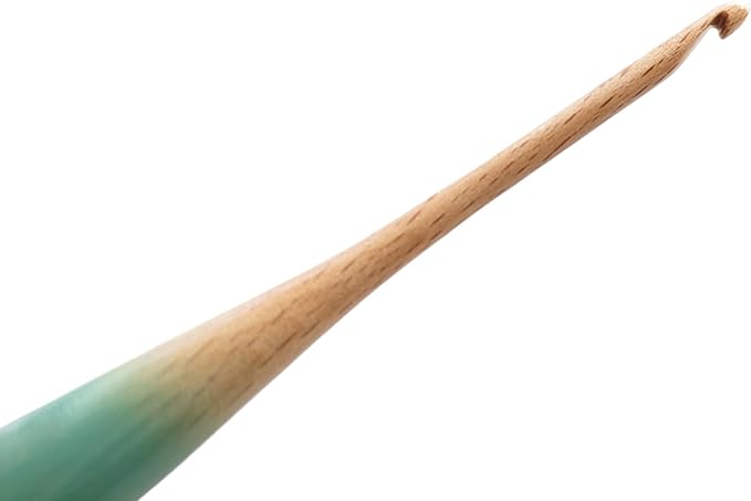 mindfulknits Premium Ergonomic Beech Wood Crochet Hook – Size US G-6, 4mm – 15cm Length – Wooden Crochet Hook - Knitting & Crochet Supplies for Crafting Relaxation & Stress Relief (4mm)