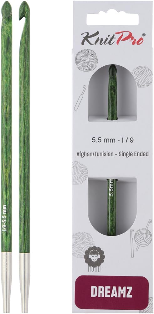 KnitPro Dreamz Afghan/Tunisian Crochet Hook | US Size I (5.5mm)