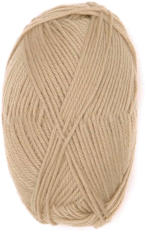 Alpaca Warehouse 100% Pure Wool Yarn Superwash Set of 3 Skeins (300 Grams) DK Weight - Sourced Directly from Peru - Heavenly Soft and Perfect for Knitting and Crocheting (Beige Latte - 6 Skeins)