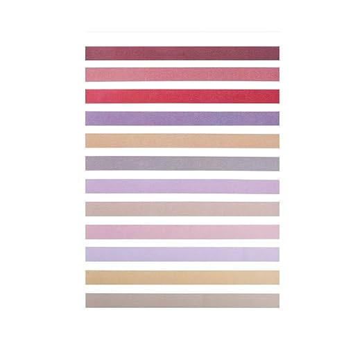YUBBAEX 12 Rolls Washi Tape Set Natural Color Decorative Tapes for Arts, DIY Crafts, Journals, Planners, Scrapbook, Wrapping Wide -Salty Morandi- (Morandi, 15mm x 12Rolls)