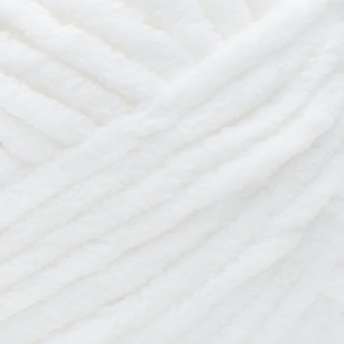 Bernat Blanket White Yarn - 2 Pack of 10.5oz/300g - Polyester - 6 Super Bulky - 220 Yards - Knitting/Crochet
