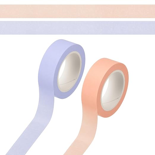 PATIKIL 33 Yard Washi Tape, Colored Masking Tape Adhesive Decorative Stickers for DIY Craft Art Gift Wrapping Journal Scrapbook Planner, Purple/Pink