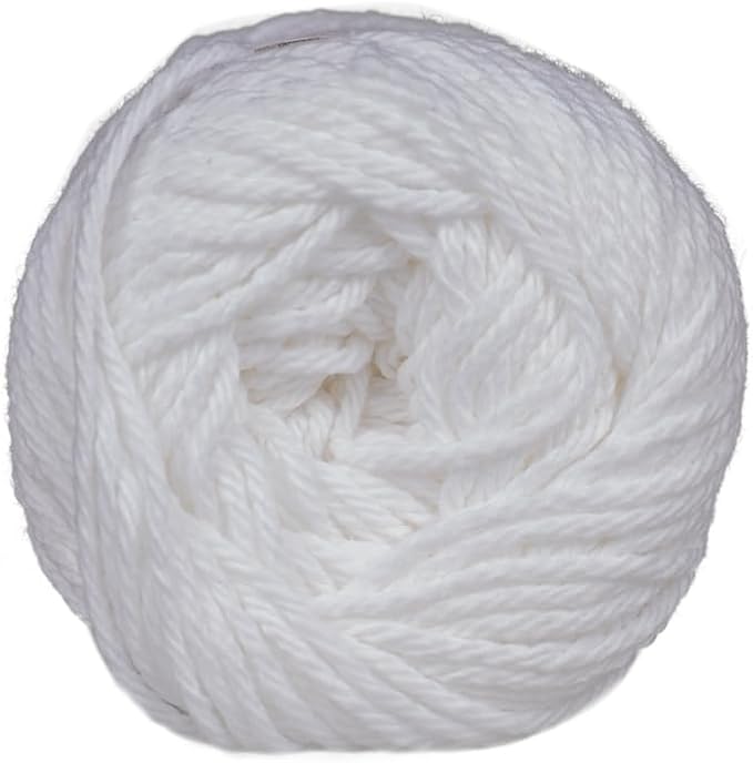 3 Pack 100% Cotton Yarn - Size 4 Medium Weight - Perfect for Crafting, Clothing, Accessories and More!