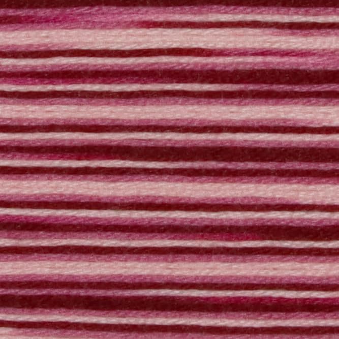 KCS Big skeins of 25 Meters Size 25 Color Variegated Cross Stitch Stranded Threads,6 skeins,99