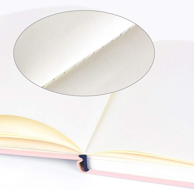 Mifuner Small Square 5x5 80gsm Mini Notebooks Blank Pages Sketchbooks Travel Journal Pocket Hardcover Paint Writing Notebook Blank Diary Memo Planner Sketchbook PU Leather Cover, Pink