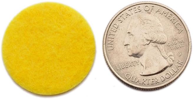 Playfully Ever After 1 Inch Yellow 100pc Stiff Felt Circles